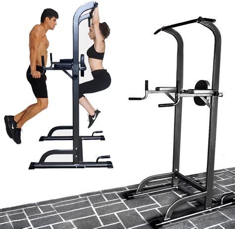 Power Tower Pull Push Chin Up Dip Bar Fitness Station
