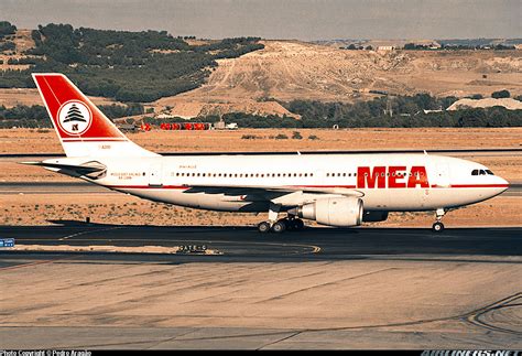 Airbus A310 203 Middle East Airlines Mea Aviation Photo 0608947