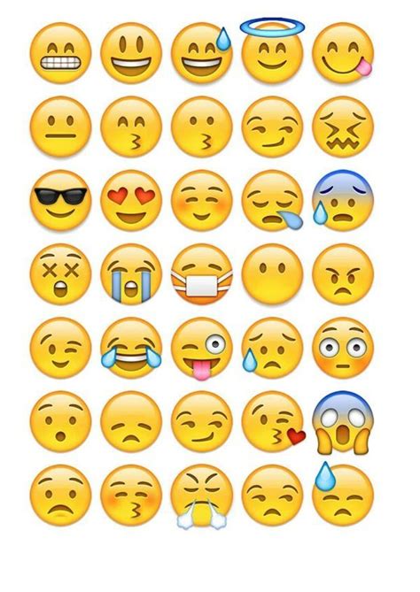 Emojis Zum Ausdrucken