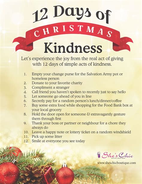 12 Days Of Christmas Kindness Lets Experience The Real Act Of Giving