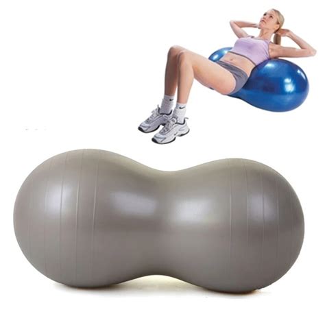 90 45cm Inflatable Peanut Yoga Ball Anti Burst Thickening Pilates Exerciser Indoor Sports