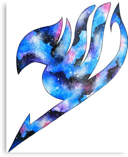 Galaxy Fairy Tail Logo Metalldrucke Von Faeriedrugs