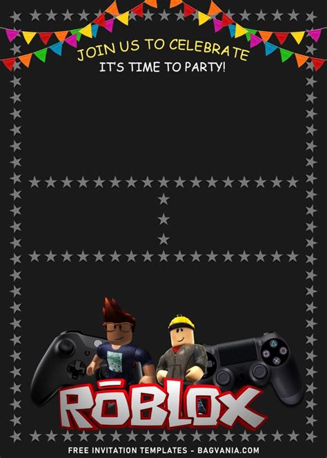 8 Great Roblox Birthday Invitation Templates For The Little Gamer