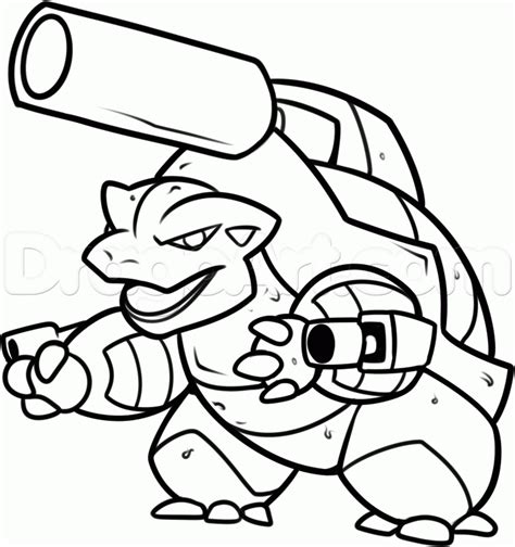 Blastoise coloring page from generation i pokemon category. Mega Blastoise Coloring Pages - GetColoringPages.com