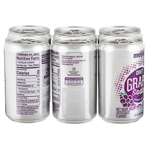 Meijer Diet Grape Soda Cans 8 Oz Shipt