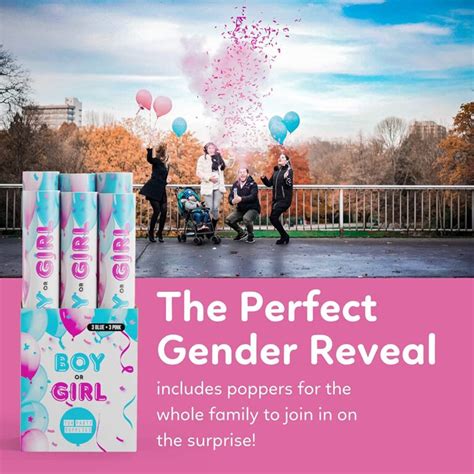 Gender Reveal Confetti And Powder Cannons Boy Girl The Baby Barrel