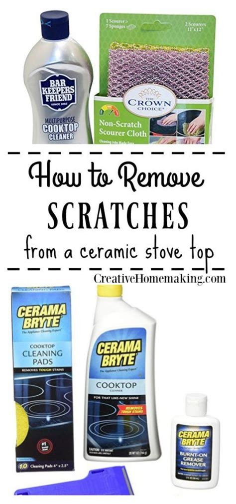 Small scratches can be removed from glass, or at least covered up so they're not noticeable. How to Remove Scratches from a Black Ceramic Stove Top ...