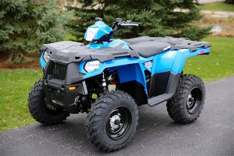 Check Out This 2016 Sportsman 450 Ho Velocity Blue 4 Wheeler Atv For