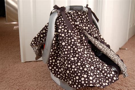 The great thing about these covers is that they can be adjusted a little to allow for air flow while still keeping most of the light out of baby's face. Joyfully Domestic: Car Seat Canopy/ Car Seat Cover/ Car ...