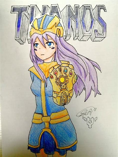 Thanos As An Anime Girlany Opinions Rlearnart