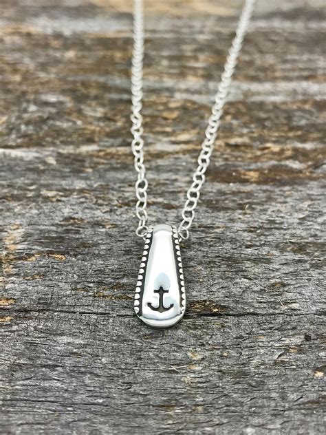 Tiny Sterling Silver Anchor Necklace