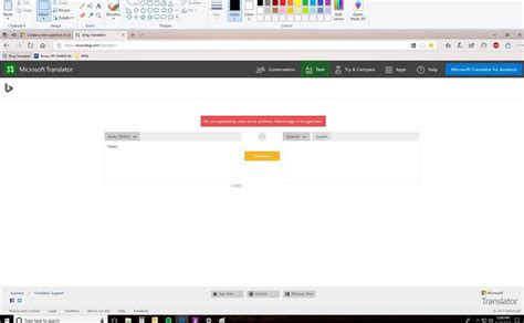 Bing Translator English To Spanish Is Not Working Microsoft Community