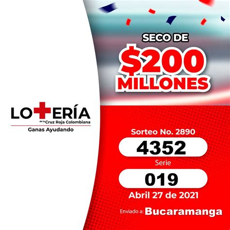Resultado de la Lotería de la Cruz Roja: martes 27 de abril del 2021