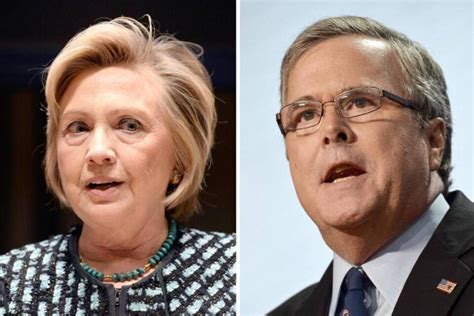 Us Wahlkampf Hillary Clinton Und Jeb Bush Laufen Sich Warm Politik