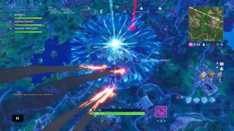 Fortnite Full Rocket Launch And Explosion Youtube