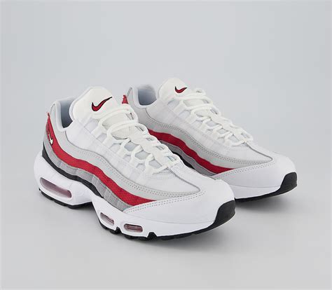Nike Air Max 95 Trainers Black White Varsity Red Particle Grey Women