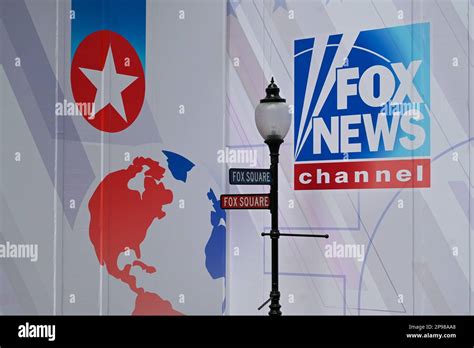 An Exterior View Of The Fox News Headquarters At The News Corporation