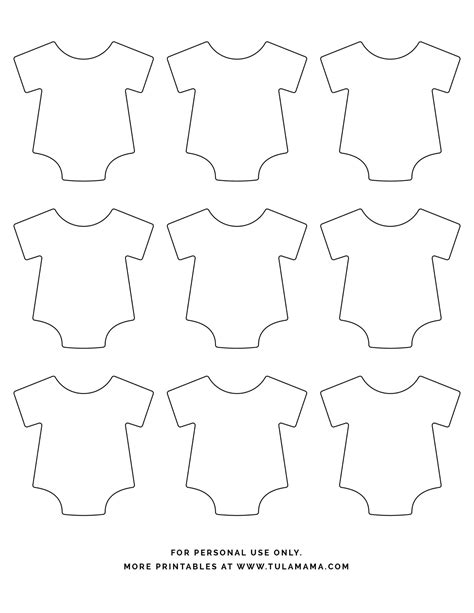 Free Printable Onesie Outline Printable Templates