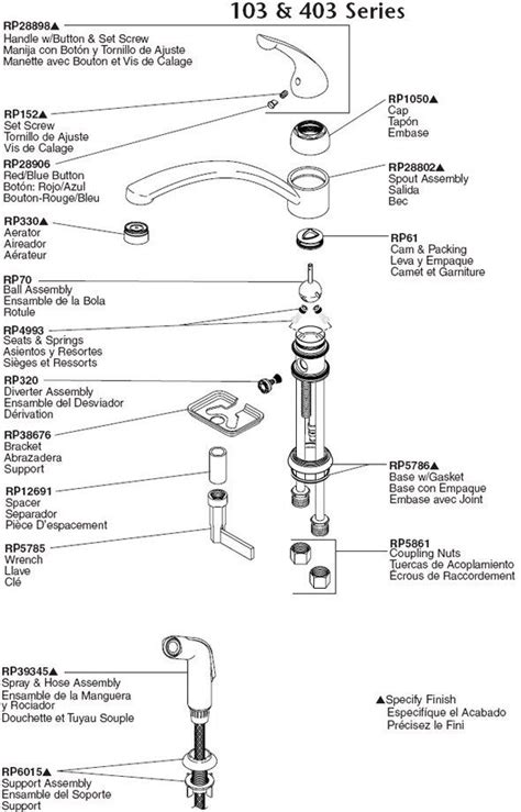 Can be pricey in repairing or replacing separate parts. plumbingwarehouse delta kitchen faucet parts model ...