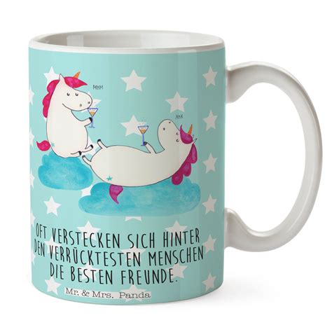 Man sucht nach geschenken für das fest. Tasse Einhörner Sekt aus Keramik Weiß - Das Original von ...