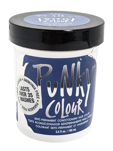 Midnight Blue Punky Colour Hair Dye Jerome Russell 35 Oz Jar 100ml