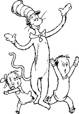 Seuss books, such as the lorax, the cat in the hat, and horton hears a who. Dr Seuss coloring pages | Dr Seuss Poems