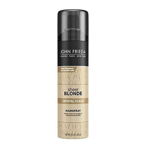 John Frieda Sheer Blonde Crystal Clear Shape And Shimmer Hair Spray 850 Oz Pack Of 2