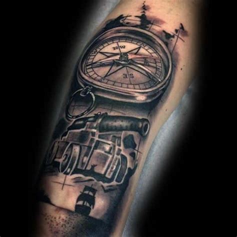Custom forearm cannon | novelty lamp, lamp, table lamp. 40 Cannon Tattoo Designs For Men - Explosive Ink Ideas
