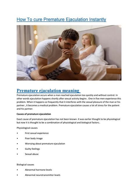 Premature Ejaculation Meaning By Medtalks Issuu