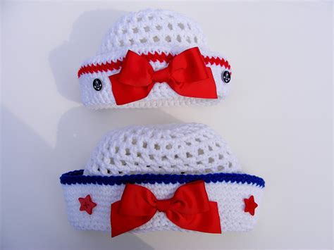 Crochet Sailor Hat Crochet Hat Patterns Easy 8 Sizes Etsy