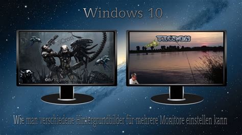 Windows 10 Wie Man Verschiedene Hintergrundbilder Für Mehrere Monitore