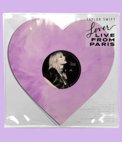 New In Hand Taylor Swift Lover Live From Paris Heart Shaped Vinyl