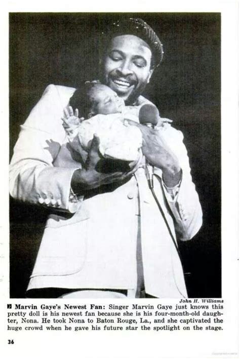 Marvin With Daughter Nona Marvin Gaye Marvin Soul Singers