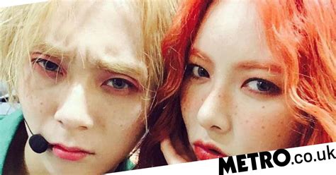 hyuna and e dawn expelled from cube entertainment over romance metro news