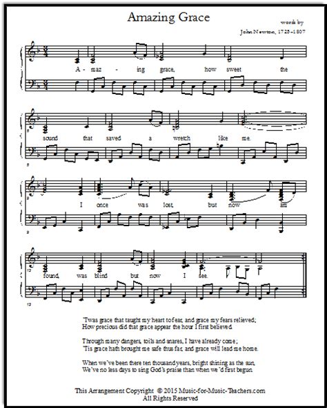 The song was written with the message that forgiveness and redemption are possible despite the sins you commit and that the soul can rest in peace by the. Amazing Grace Piano Sheet Music - Full Arrangements, Free!
