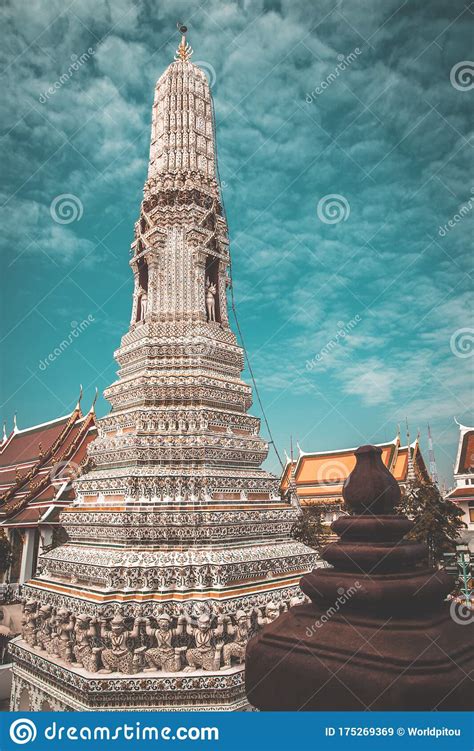 Views Of Wat Arun Temple In Bangkok Thailand Stock Image Image Of