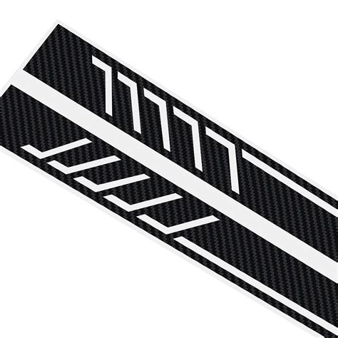 New 5d Carbon Fiber Racing Side Stripe Car Decals Stickers For Mercedes