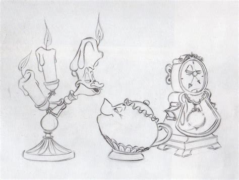 ;] (even if main characters from the picture looks sad!) i always did think it's a great idea for us fans to create fan art that combines bothe, the classic animated disney movies and the new live. Finalized Lumiere, Cogsworth and Mrs. Potts, by Chris ...