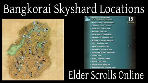 Bangkorai Skyshard Locations Elder Scrolls Online Eso Youtube