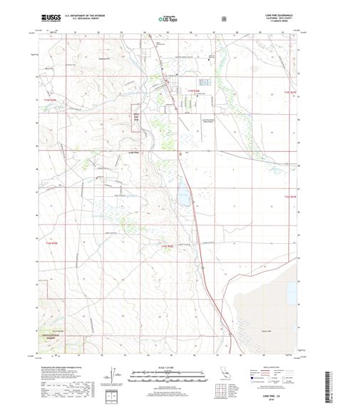 Mytopo Lone Pine California Usgs Quad Topo Map