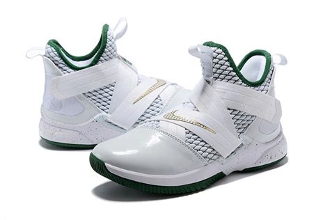 Nike Lebron Soldier 12 Svsm Home White Green Gold Ao2609 100