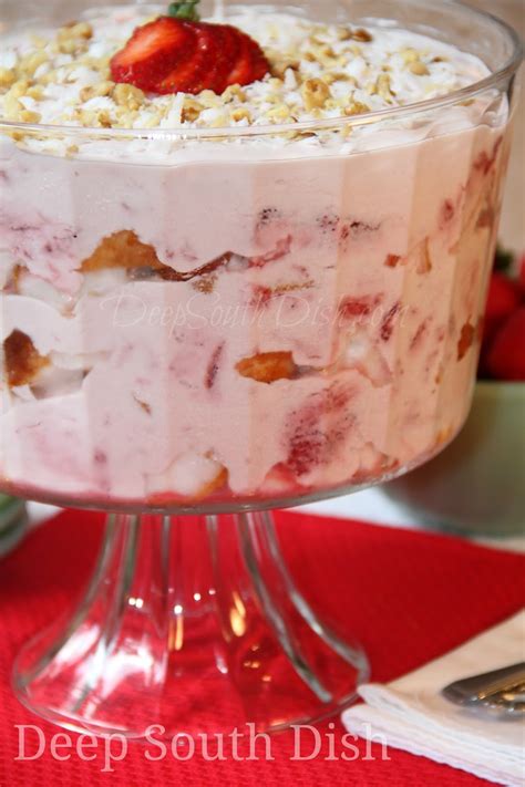 In a small bowl, combine flour and salt; Deep South Dish: Punch Bowl Strawberry Lush Angel Cake