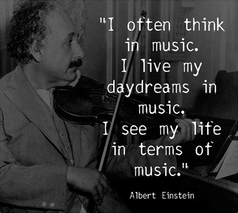 Albert Einstein Inspirational Music Quotes Music Quotes