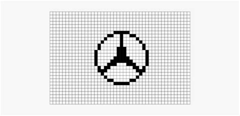 Benz Logo Pixel Art From Brikbook Pixel Art Cars 3 Png Image