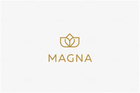 Elegant curl logo makin done quickly with free logo creator. Elegant premium flower crown logo. ~ Logo Templates on ...