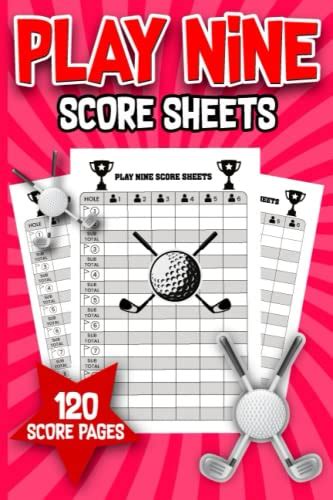 Play Nine Score Sheets The Play Nine Card Game Of Golf Play 9