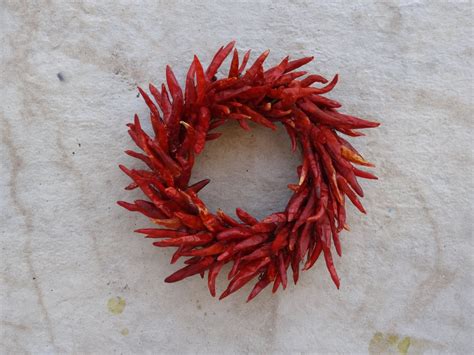 Red Hot Chili Pepper Wreath Dried Chili Pepper Wreath Etsy