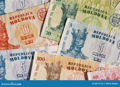 Valuta Di Republica Moldavia Fotografia Stock Immagine Di Moldavo