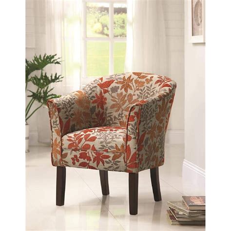 Floral Upholstered Accent Chair Foter