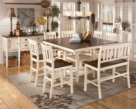 Dining room & bedroom closeout sale! Ashley Whitesburg, extends to 54 square, seats 8 | Dining ...
